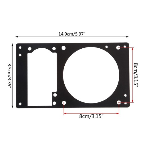 Durable Metal Bracket for Installing 1U Power Supply and 8cm Fan in ATX Cases - Afbeelding 8 van 8