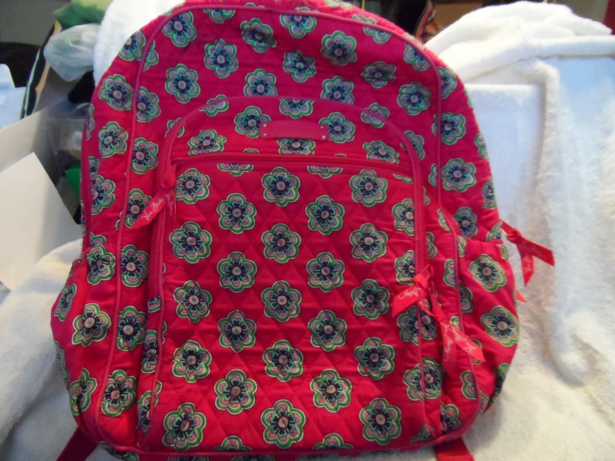 Vera Bradley Campus backpack in Pink Swirls Floral pattern