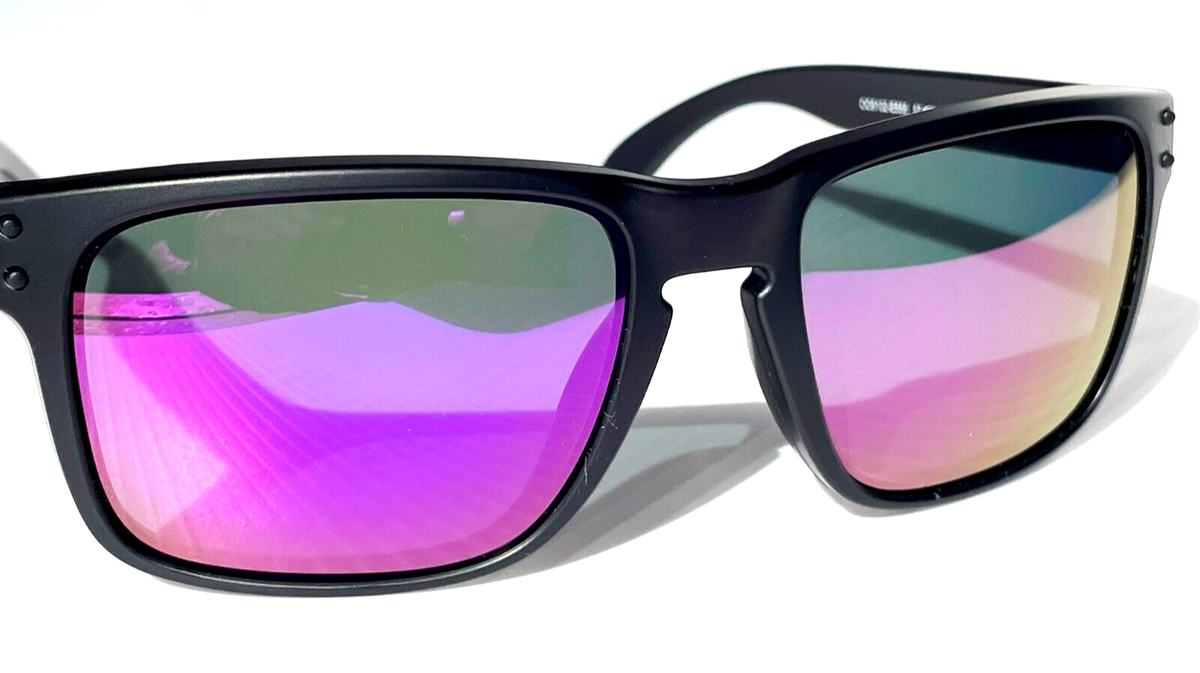 Oakley Holbrook Matte Black USA Tonal Flag POLARIZED Galaxy Violet