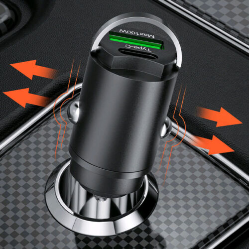 100W USB Car Charger Type C QC 3.0 Fast Charging Adapter Car Phone Charger - Picture 6 of 11