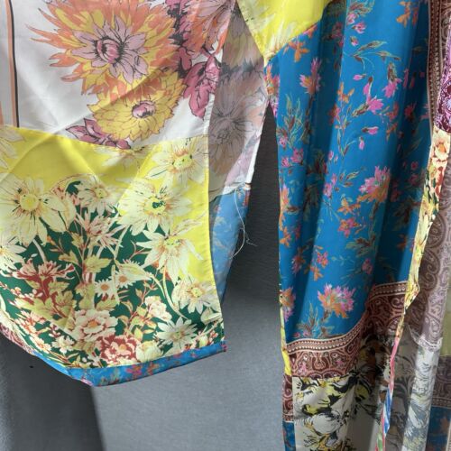 Free People Accappatoio Kimono Donna XS Arcobaleno Boho Cottagecore - Foto 7 di 18