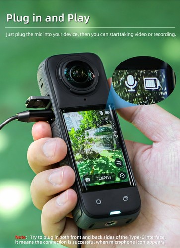 Lavalier Microphone for Insta360 X4 - Foto 3 di 9