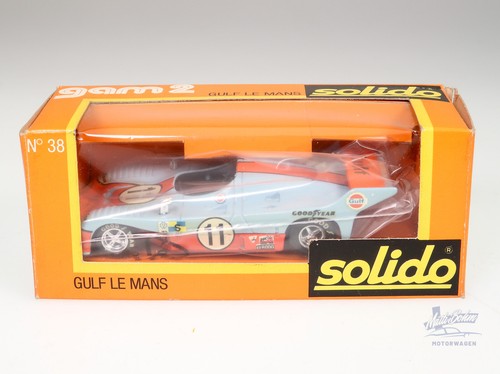 1:43 Solido n. 38 Gulf GR8 Le Mans Prototype 1975 #11 scatola originale auto d'epoca pressofusa - Foto 5 di 5