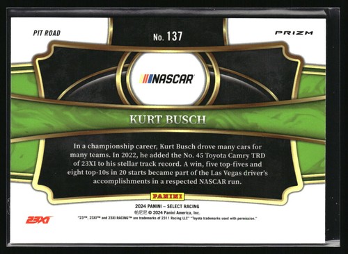 2024 Panini Select Racing - Inserts and Tri-Color Prizm pick your card  PYC - Picture 177 of 189