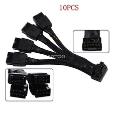 10X GPU RTX4090 4080 Cable Upward Bend 4x 8-pin PCIe to 16pin 12VHPWR Connector 