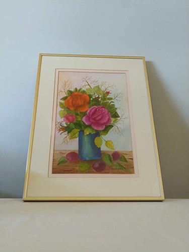 Matted Roses Picture - Pretty Kathleen Smith Framed Print - 12x16 inches - Picture 7 of 7