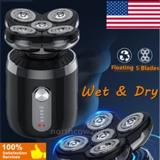 USB Rechargeable Bald Head Hair Beard Trimmer Razor Shaver Head and Face Shaver