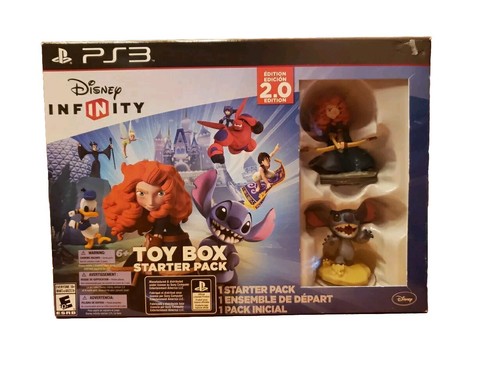 PS3 Playstation 3 Disney InfINity Toy Box Starter Pack 2.0 Edition Merida Stitch - Picture 1 of 11