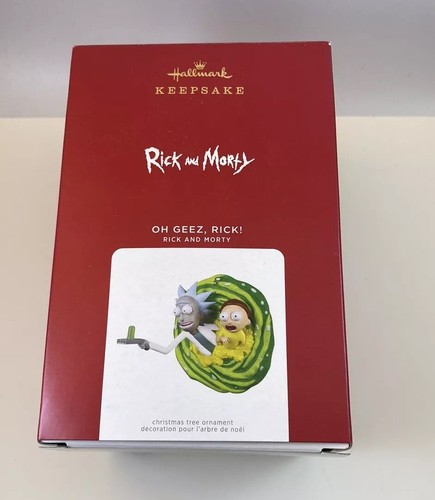 Hallmark Keepsake Ornament Rick and Morty Oh Geez Rick 2021 Navidad Nuevo - Imagen 2 de 8