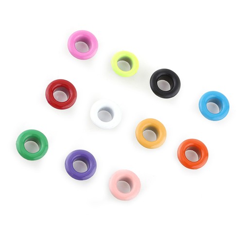 100 Metal Eyelets For DIY Leather Craft Apparel Scrapbooking - Picture 22 of 22