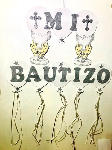 Baptism Decoration Banner Girl Mi Bautizo Wall Decoraciones De Bautizo - Picture 7 of 7