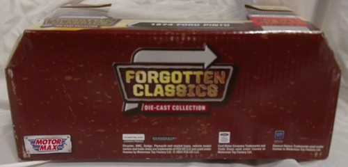 1974 Ford Pinto 1:24 Scale Model from Forgotten Classics Series by MotorMax - Picture 7 of 10