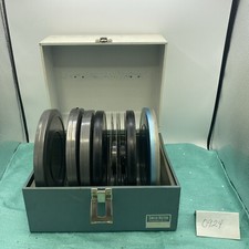 Vintage Smith-Victor Reel Storage Film Case Box For Super 8 mm W/7 Canisters/8 R