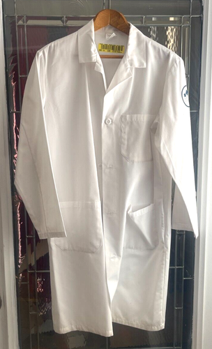 Fashion Seal Healthcare Lab Coat Size S Bright White