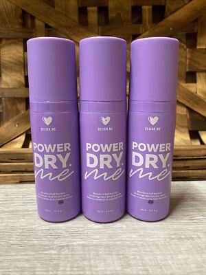 3- Design.me Power Dry Me Spray 100 ml 3.4oz Each NEW