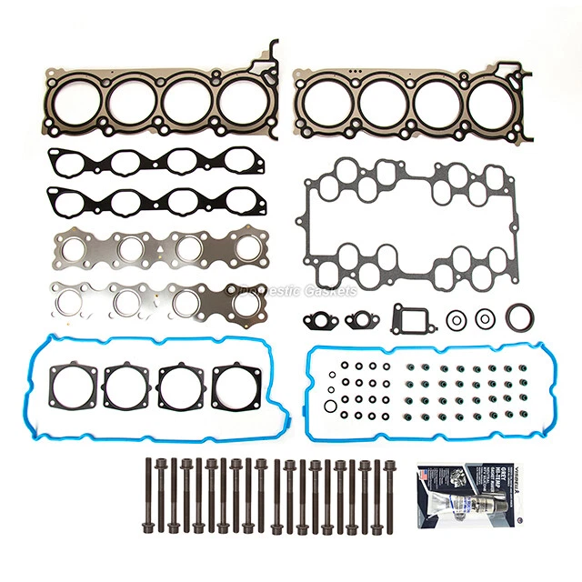Juego de juntas de culata pernos de cabeza aptos para 0-06 Infiniti FX45 M45 Q45 4,5 L DOHC Foto 2 de 4