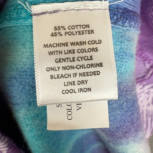Cirque Du Soleil Hoodie Youth XL Fly Higher Dream Bigger Tie Dye Sweatshirt NWOT - Picture 12 of 13