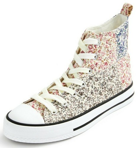 floral high top trainers