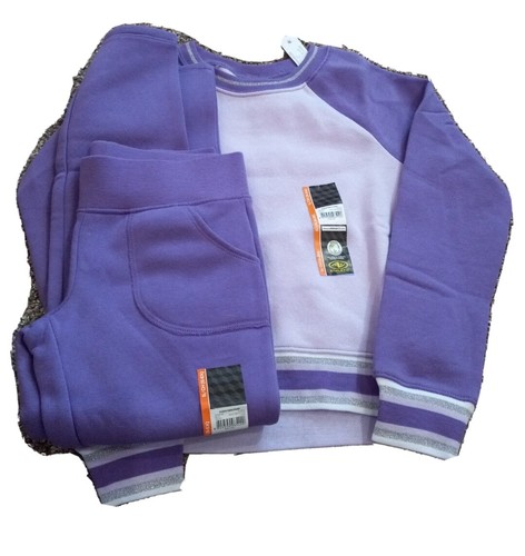 Athletic Works Girl's Fleece Sweatshirt/Pants Set Choose Size & Color New 22K27 - Picture 4 of 12