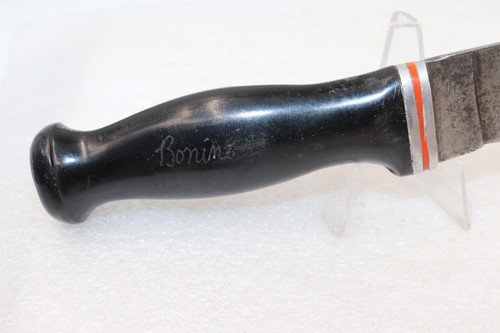 1941-1983 H. Boker & CO. U.S.A. Fixed Blade Knife with Razor Steel Logo - Picture 8 of 13