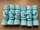 Reusable, Handmade Fabric Christmas Crackers  Set of 6