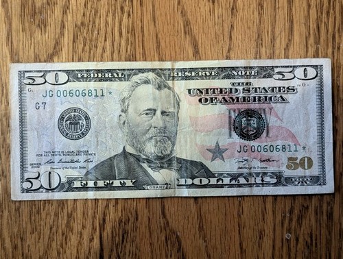 50 dollar bill star note 2009