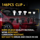 <!--F#f_0-->146pcs Car Clips Automotive Trim Body Pins Push Retainer Assortment Fastener Kit<!--F/-->