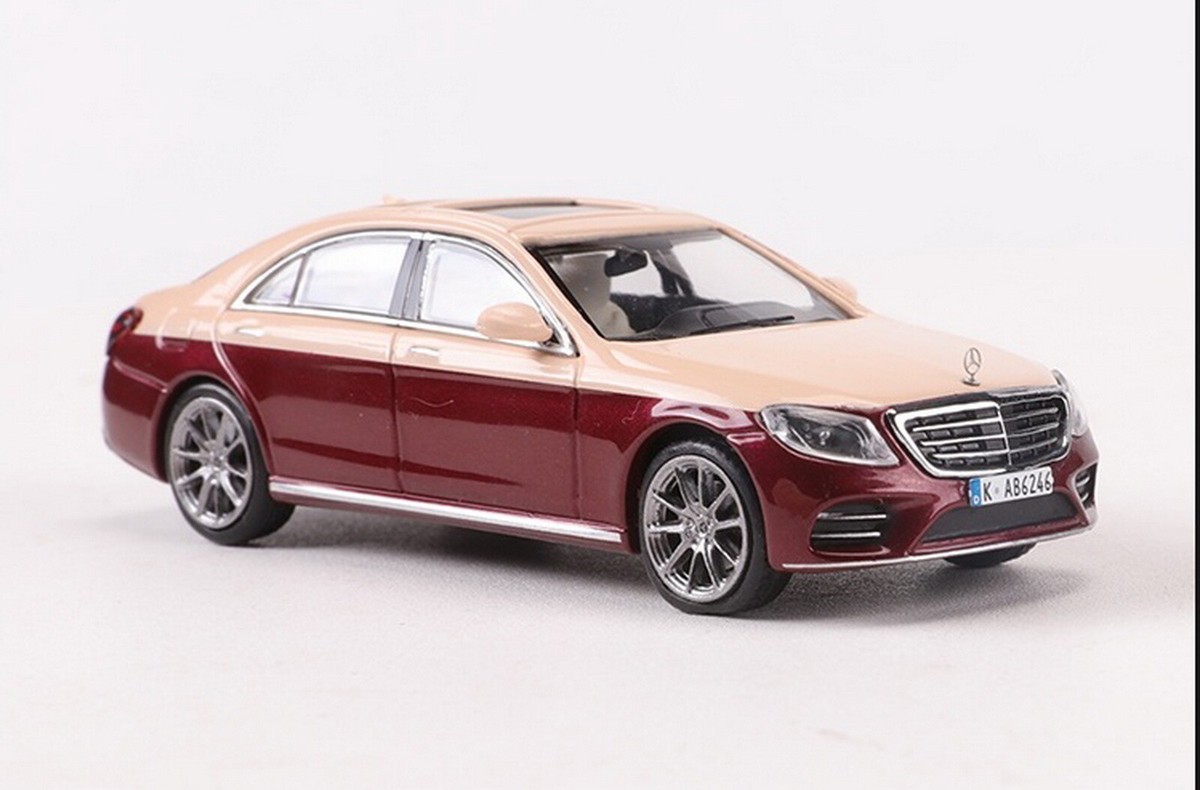 メルセデス ベンツ S450 W222 1/64 ミニカー Sクラス 2台セット Master 1/64 Scale Mercedes-Benz S-Class S450 W222 Gold/Red Diecast