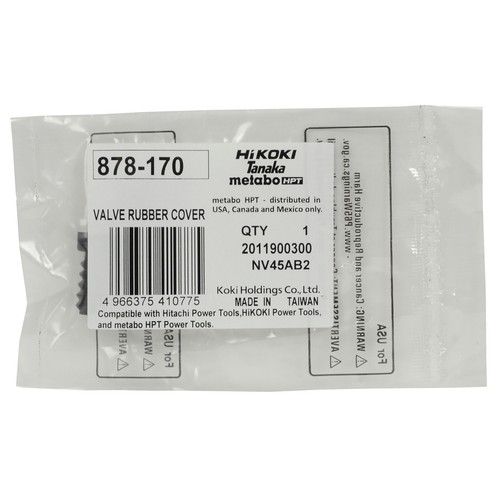Cubierta de válvula de goma Metabo HPT/Hitachi 878170 2 piezas para NV45AB NV45AB2 878-170 - Imagen 2 de 2
