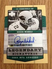 ROGER WEHRLI - 2004 Upper Deck Legends - Legendary Signatures