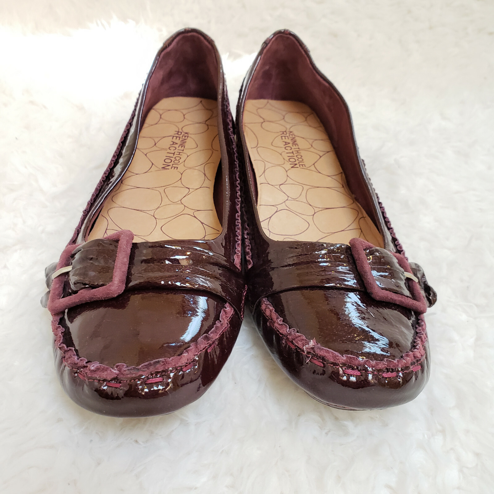 Kenneth Cole Reaction Mocaroni Flats Mocs Cranber… - image 4