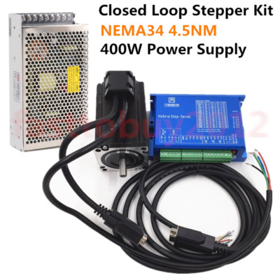4.5NM Closed-Loop Stepper Motor NEMA34 Schrittmotor Hybird Servo Driver & Supply