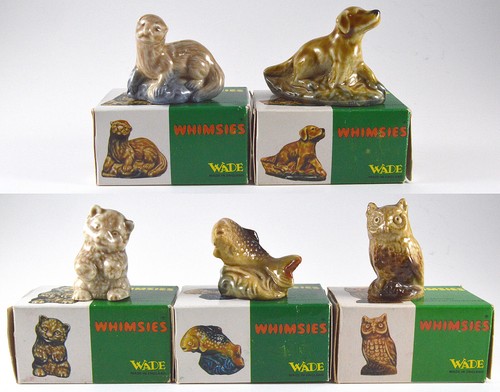 WADE WHIMSIES SET 3, 1972 SET COMPLETO TUTTI E 5 IN SCATOLA