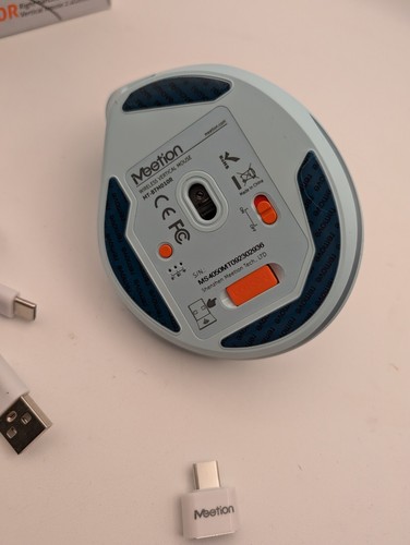 MEETION Ergonomic Wireless Vertical Mouse Backlit Rechargeable Bluetooth BTM010R - Picture 11 of 11