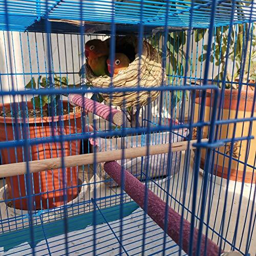 Parrot Perch Stand Toy, Bird Cage Perch Toy,Natural Paw Grinding Stick for - Bild 2 von 7