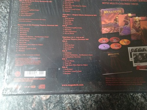 MEGADETH PEACE SELLS BUT WHO'S BUYING DELUXE MULTI-COLORED 3 LP + 5 CD BOX SET - Imagen 12 de 14