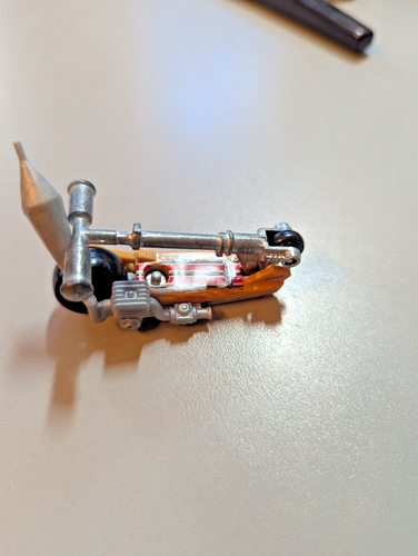 Vintage Hot Wheels Mo' Scoot Orange Wood Scooter HW First Editions 2001 - Picture 4 of 5