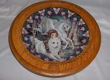 To Fly Without Wings Unicorn Plate Oak Frame Reco Guardians Of The Kingdom