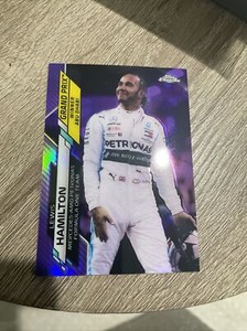 2020 Topps Chrome Formula 1 Lewis Hamilton 244/399 Purple Refractor #153  F1