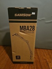 Samson MBA28 28" Microphone Boom Arm Studio Podcast USB Mic Stand w/ Desk Clamp