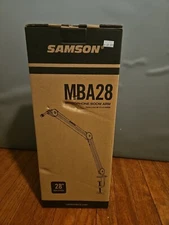 Samson MBA28 28" Microphone Boom Arm Studio Podcast USB Mic Stand w/ Desk Clamp