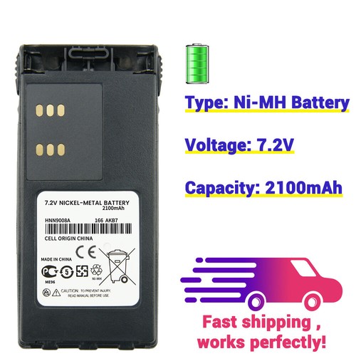 10PC 2100mAh HNN9008A NI-MH Bateria do Motorola HT750 HT1250 HT1225 GP328 GP320 - Zdjęcie 4 z 12