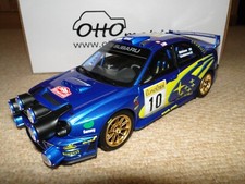 1/18 Otto mobile Subaru Impreza WRC Blue 2002 Rallye Monte Carlo Rally OT784