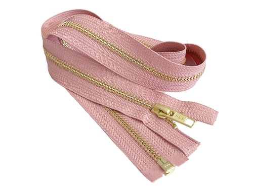 25 Inch Metal Zipper YKK #5 Golden Brass Medium Weight Separating Made in USA - Picture 23 of 112