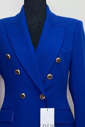 ZARA TAILORED DOUBLE-BREASTED BLAZER BLUISH NEW SS24 SIZES XS-XL REF. 7792/293 - Picture 10 of 10