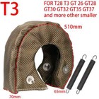 T3 Titanium Turbo Blanket Heat Shield Barrier Turbocharger Cover Wrap Fiber