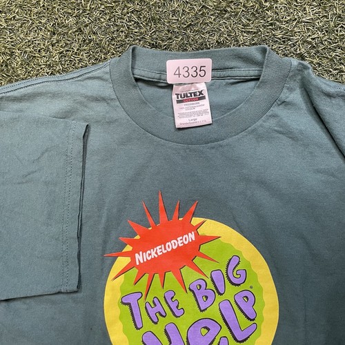 Nickelodeon Shirt L Vintage 90s 00s Burger King Team Big Help Restaurant Y2k Tee - Picture 5 of 10