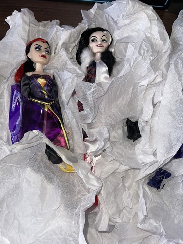 4/Pack Disney Villains Black & Brights Puppensammlung NEU GEÖFFNETE VERPACKUNG - BESCHÄDIGUNG - Bild 3 von 18