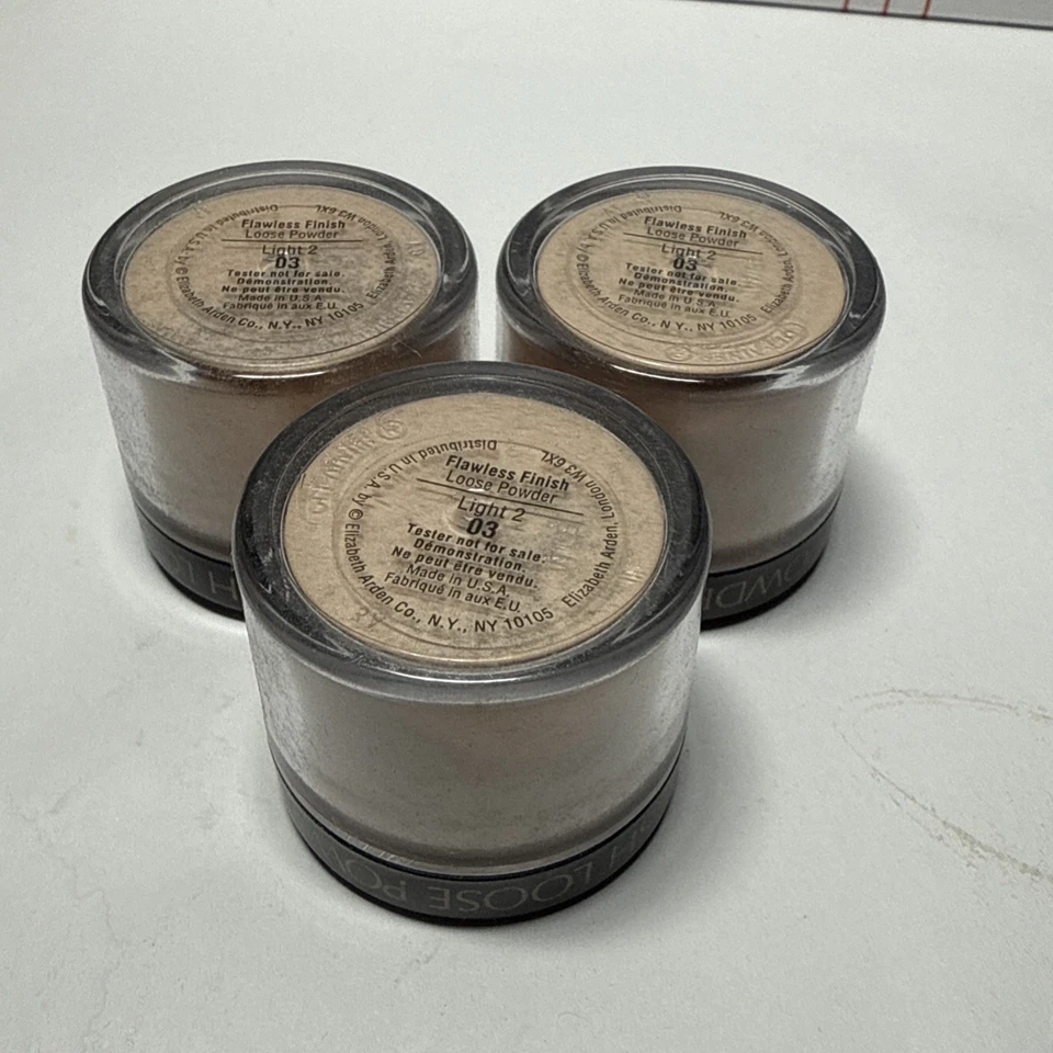3-УПАКОВКА ELIZABETH ARDEN БЕЗУПРЕЧНАЯ ОТДЕЛКА РАССЫПЧАТЫЙ ПОРОШОК - ЛЕГКИЙ 03 - запечатанный - Изображение 4 из 4