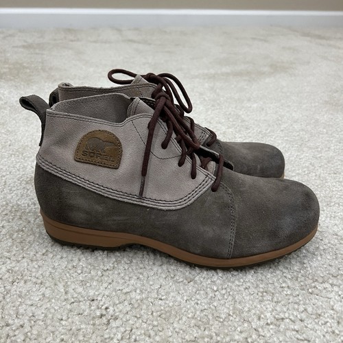 Sorel Men's Greely Chukka Sage/Gray Leather Winter Shoe Size 9 (NM2981) Outdoor - Picture 8 of 22